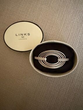 Links of London Aurora Statement Bangle in gold vermeil and sterling silver